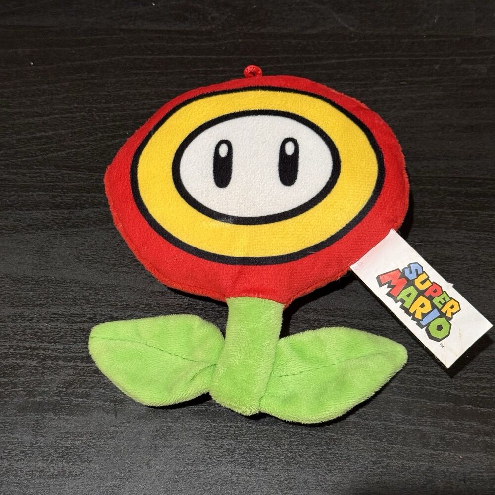 Nintendo Super Mario 7" Fire Flower Stuffed Plush 2021 Preowned